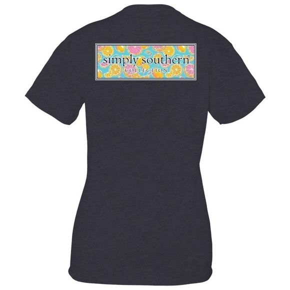 Simply Southern Preppy Classic Zest Colorful Fruit Logo Short Sleeve Tee - XL - Picture 2 of 4
